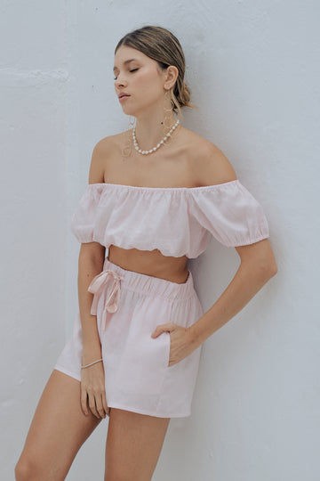 Laura Mini Top Linen
