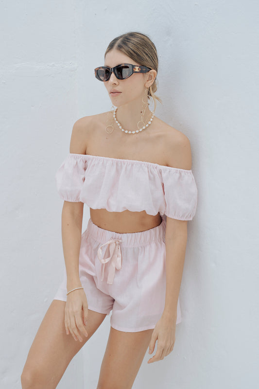 Laura Mini Top Linen